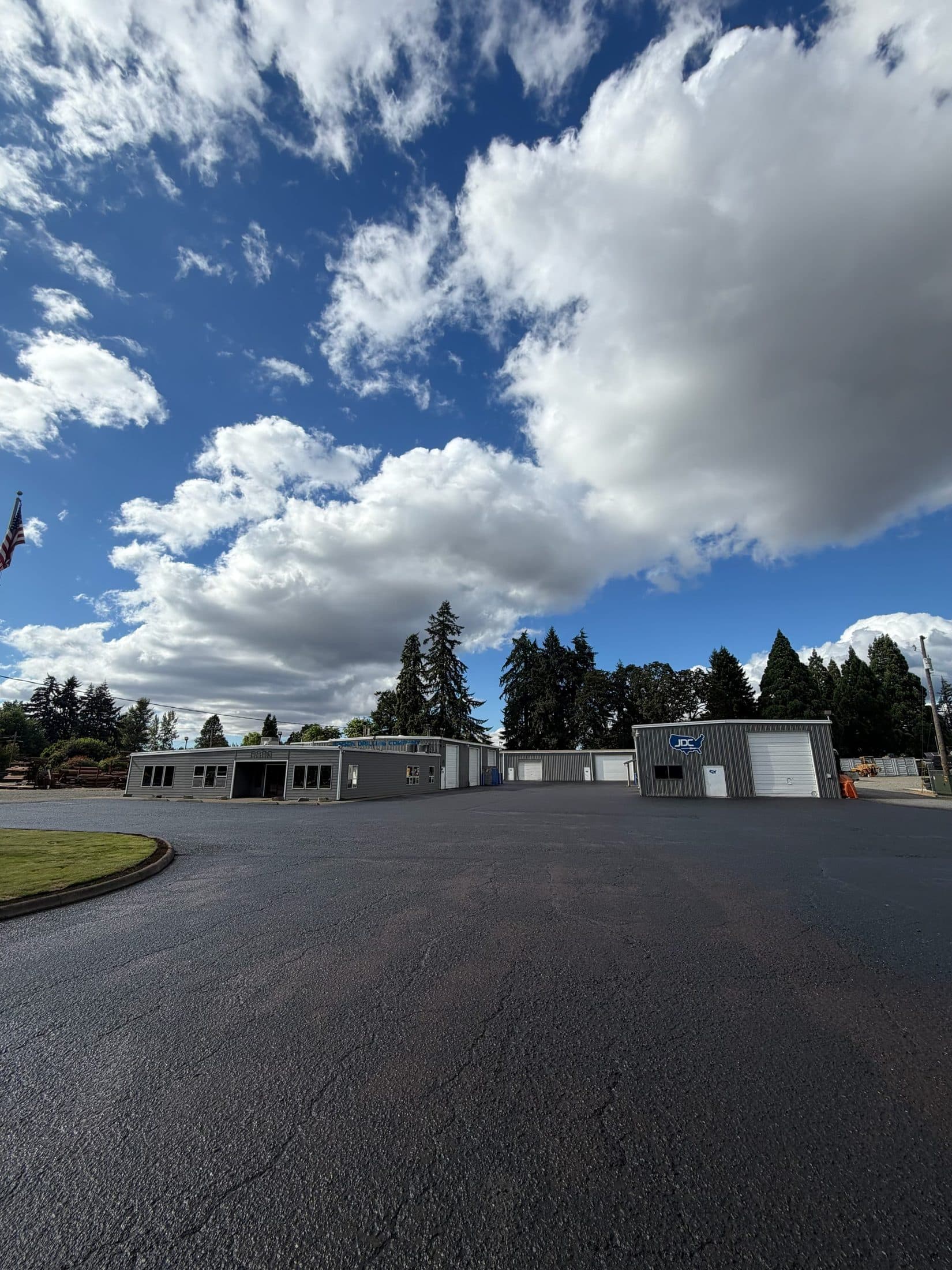 Jensen Drilling Company headquarters and equipment yard in Eugene, Oregon